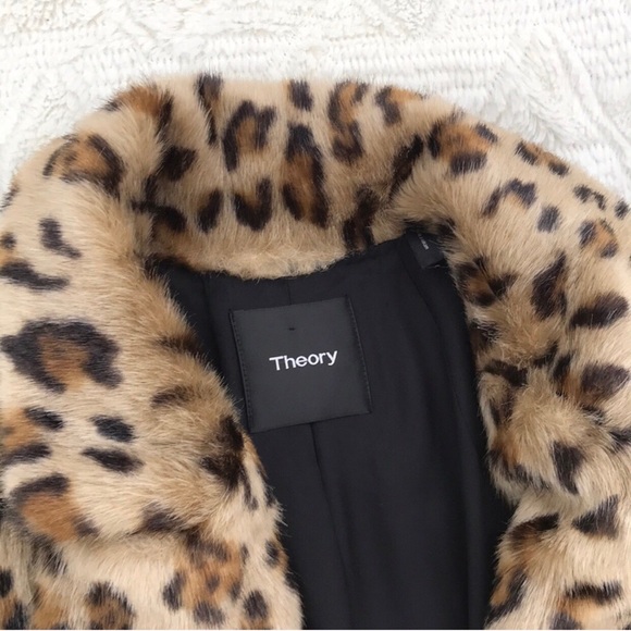 theory leopard coat
